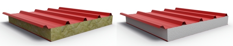 Кровельные сэндвич панели «АгроПромПанель» с минераловатным и пенополистирольным утеплителем